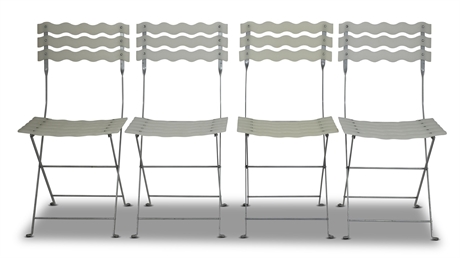 Contemporary Folding Bistro Chairs