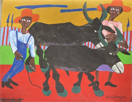 Haitian Cattle Painting