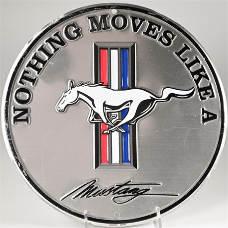 Ford Mustang Round Wall Plaque