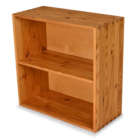 Solid Wood Two-Shelf Bookcase — Dovetail Joinery, Made in Estonia