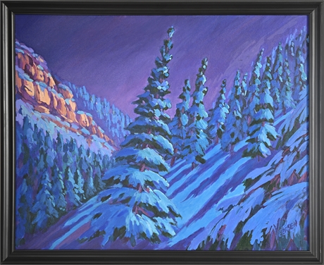 Vincent Petersen “Centinelas Vespertinas” (Evening Guardians), Acrylic on Canvas