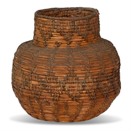 Antique Apache Pine Needle Basket