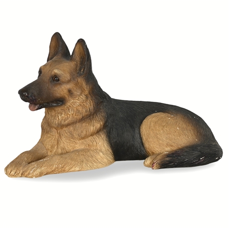 Sandicast German Shepherd Sculpture– Signed Sandra Brue