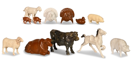 Vintage Farm Animal Toys