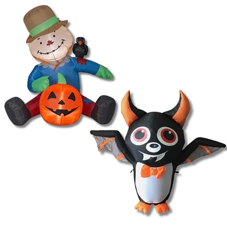 🦇🎃 Vampire Bat & Scarecrow – Yard Guests You’ll Like