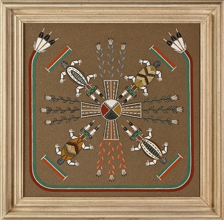 Paul Begay "Waters Creatures" Navajo Sand Painting