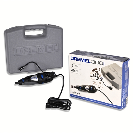 Dremel 300 Series Rotary Tool Kit — Model 300 with Case & Accessories