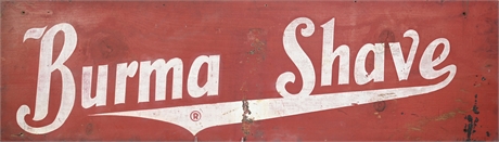 Double Sided "Burma Shave" Wood Sign