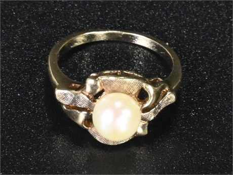 10k Mid-Century Pearl Solitaire