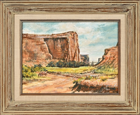 Alice Peters – “Spring Comes to Canyon de Chelly” Oil on Canvas Panel
