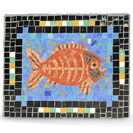 Mosaic Tile of Fish - Original Artwork