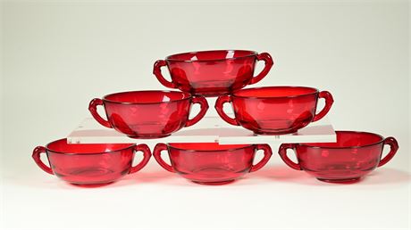 Ruby Double Handled Bowls
