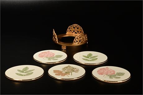 Lenox Coasters With Holder