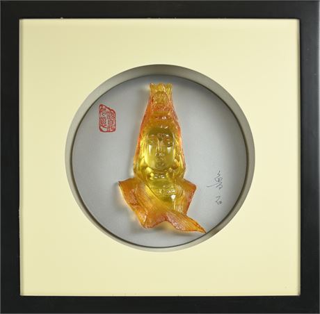 Yellow Jade Style Buddha