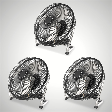 Only Fans – Set of 3 Mainstays 9" High Velocity Fans
