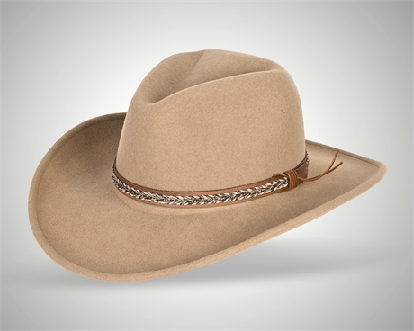 Bailey Wind River LiteFelt Wool Hat XL – Leather Woven Band