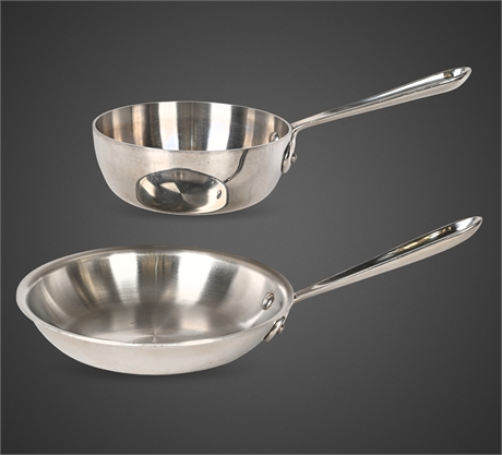 All-Clad Stainless Steel Sauce Pan & Fry Pan Set – Maker Marked