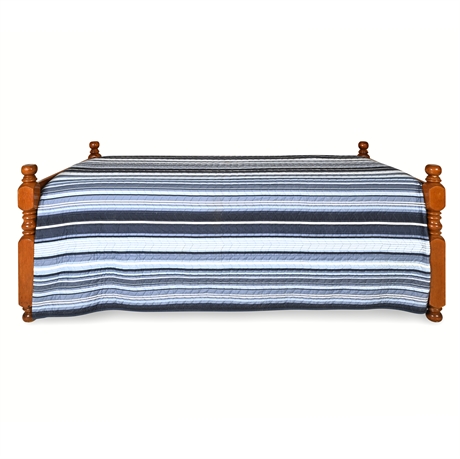 Pine Twin Daybed with Trundle — Includes Tempur-Pedic ProAdapt Soft Mattress