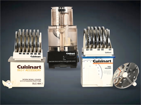 Cuisinart DLC-10 Plus Food Processor with 14-Blade Set and Extra Accessories