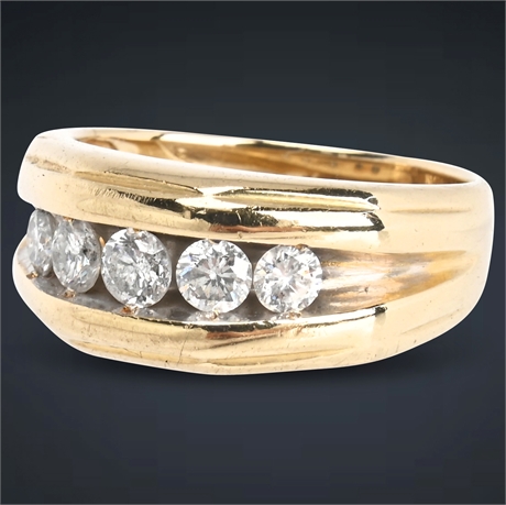 Men’s 14k Gold & Diamond Ring