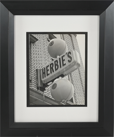 Vintage "Herbie's" Framed Photograph