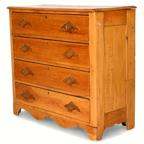 Antique Pine Cottage Chest