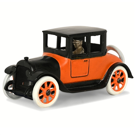 Arcade 1922 Dodge Coupe Cast Iron Toy Car – Restored, Made in USA