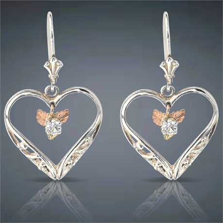 Pair 10K Diamond Earrings