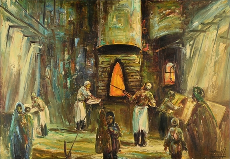 Original Oil - Iran, 1974 'The Breadmakers'