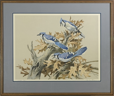 Roger Tory Peterson - Signed Roger Tory Peterson Wild Life, Blue Bird