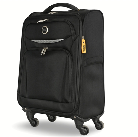 Lucas Rolling Suitcase with 360° Swivel Wheels