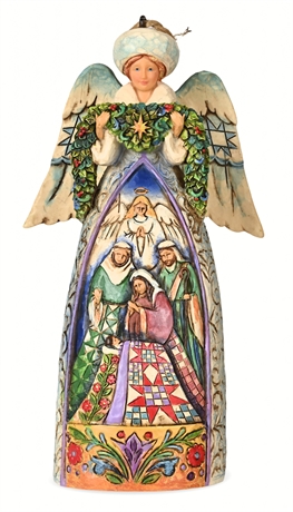 Jim Shore Heartwood Creek Winter Angel Nativity Ornament 4008992 w/ Box