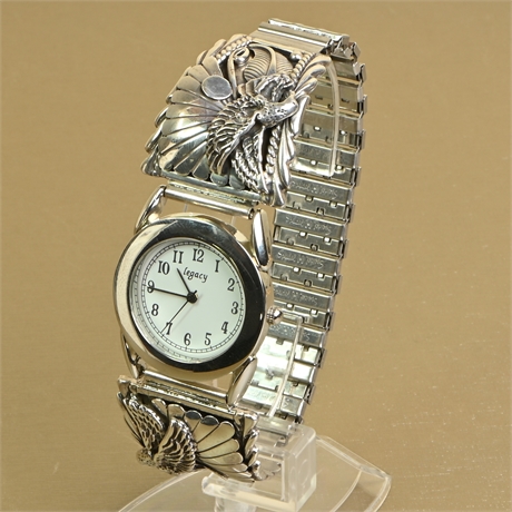 Navajo Sterling Eagle Watch Cuff