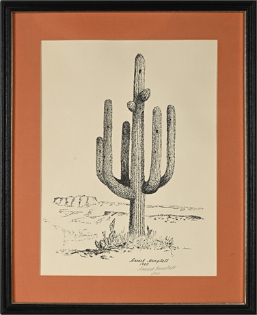 Ernest Campbell Limited Edition Landscape #1/200 – Signed, Framed