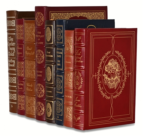 Easton Press Leather Classics – Austen, Brontë, Dickens & Chaucer (Set of 9)