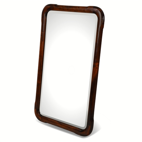 Solid Wood Beveled Wall Mirror Classic Frame 38x24