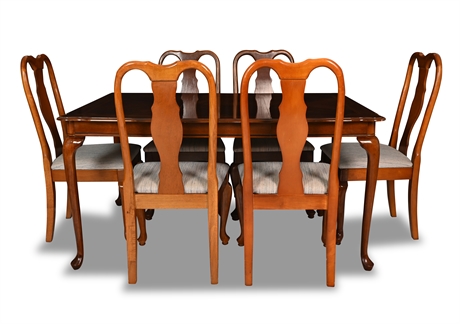 Queen Anne Style Formal Dining Set