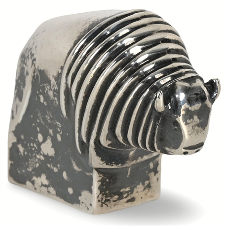 Vintage Dansk Designs Silver "Bison" Figurine Paperweight