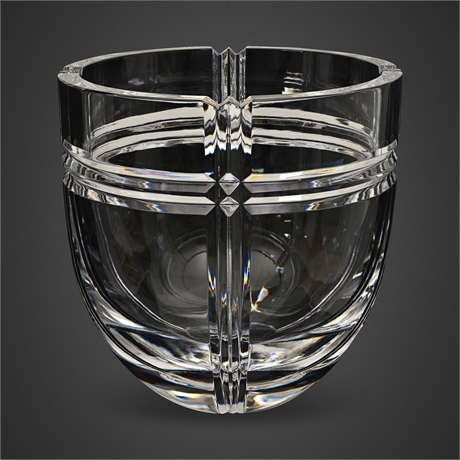 Orrefors "GC 4501" Heavy Cut Crystal Vase by Gunnar Cyrén