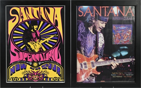 Pair Santana Framed Posters