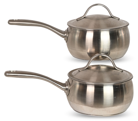 Pair Wedgewood Pans with Lids