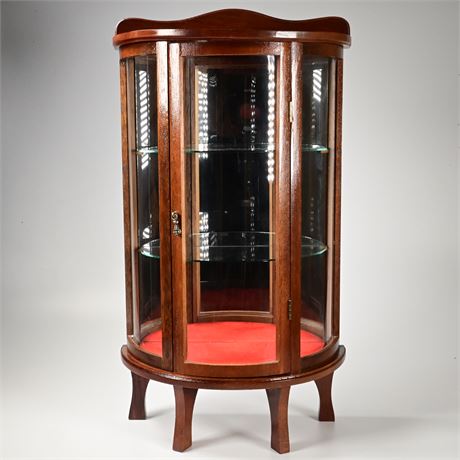 Miniature Bow Front Curio Cabinet