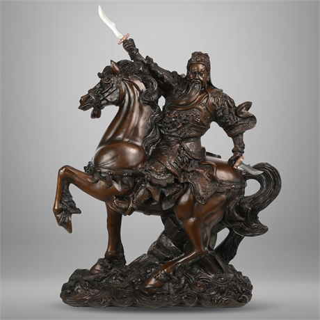 Maitland Smith Genghis Khan Sculpture