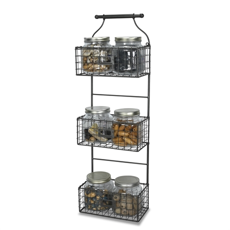 Contemporary Tiered Basket Shelving