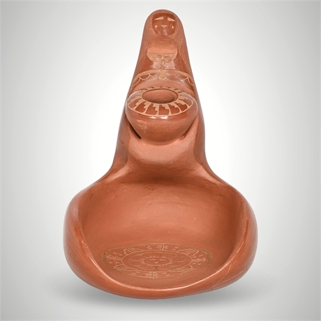 Doug & Charlotte Vigil San Ildefonso Pueblo Redware Maiden Figure, 2006