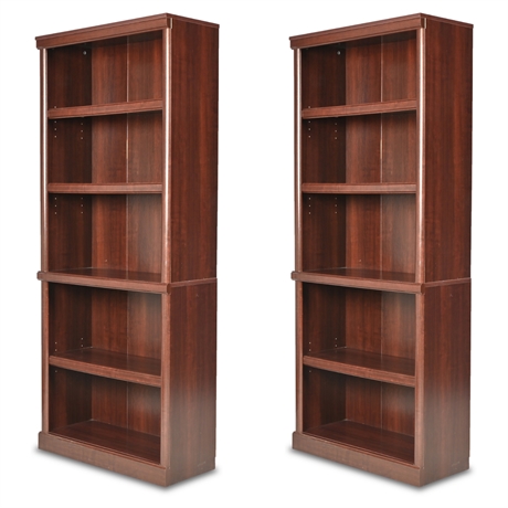 Pair Bookcases by Sauder