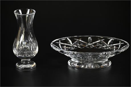 Waterford Bud Vase and Candy Dish