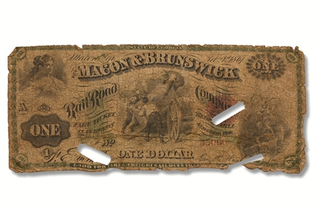$1- 1861 Macon Georgia Bank Note