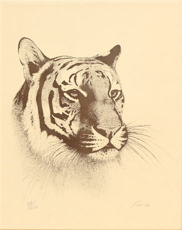 "Tiger" Signed Print by Tobion