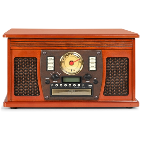 Victrola 8-in-1 Navigator Turntable Entertainment Center